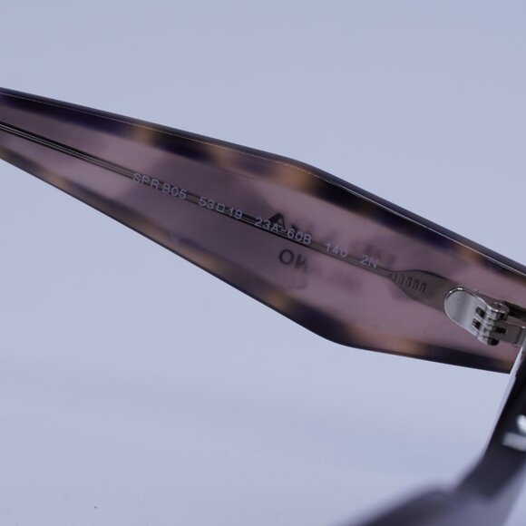 Prada PRB05S 23A60B Sunglasses Mauve Havana Rectangle Frame - Picture 7 of 11